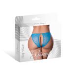 Magic Silk Flirty Hearts Open Back Panty Blue Sugar Queen Size - Image 3