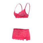 Magic Silk Get It Girl Bra, Skirt & Thong Set Diva Pink S/M - Image 5