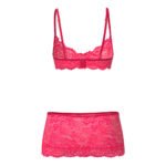 Magic Silk Get It Girl Bra, Skirt & Thong Set Diva Pink S/M - Image 6