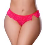 Magic Silk Get It Girl Flutter Thong Diva Pink Queen Size