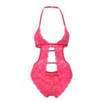 Magic Silk Get It Girl Halter Teddy with Snap Crotch Diva Pink L/XL - Image 4
