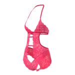 Magic Silk Get It Girl Halter Teddy with Snap Crotch Diva Pink L/XL - Image 5