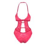 Magic Silk Get It Girl Halter Teddy with Snap Crotch Diva Pink Queen Size - Image 6