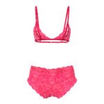 Magic Silk Get It Girl Peek-a-Boo Bralette & Split Crotch Boy Short Diva Pink Queen Size - Image 4