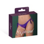 Magic Silk Glimmer Low Rise Tie Side Panty – Purple - Image 3