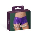 Magic Silk Glimmer Mini Boy Short Purple Disco L/XL - Image 5