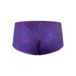 Magic Silk Glimmer Mini Boy Short Purple Disco Queen Size - Image 4