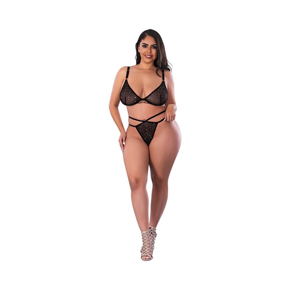 magic-silk-glitz-glam-bra-and-thong-set-black-queen-size Magic Silk Glitz & Glam Bra and Thong Set Black Queen Size - Image 1