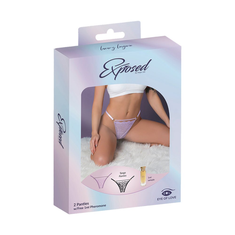 magic-silk-pheromone-panties-tanga-panty-2-pack-lilacblack-lxl Magic Silk Pheromone Panties Tanga Panty 2-Pack Lilac/Black L/XL - Image 1