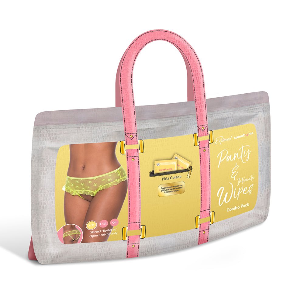 magic-silk-sweetums-skirted-hipster-with-open-crotch-panty-pina-colada-queen-size Magic Silk Sweetums Skirted Hipster with Open Crotch Panty Pina Colada Queen Size - Image 1
