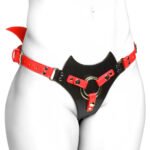 Majestic Maelith Strap-On Harness – Black and Red - Image 2