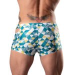 Male Power Cut It Out! Cutout Mini Short Blue/White L - Image 3
