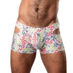 Male Power Cut It Out! Cutout Mini Short Red/Black S