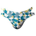 Male Power Cut It Out! Cutout Jock Brief Moonshine Blue/White L/XL - Image 4
