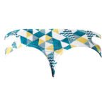 Male Power Cut It Out! Cutout Thong Blue/White S/M - Image 5