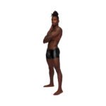 Male Power Fetish Poseidon Chap-Style Short Black L/XL - Image 5
