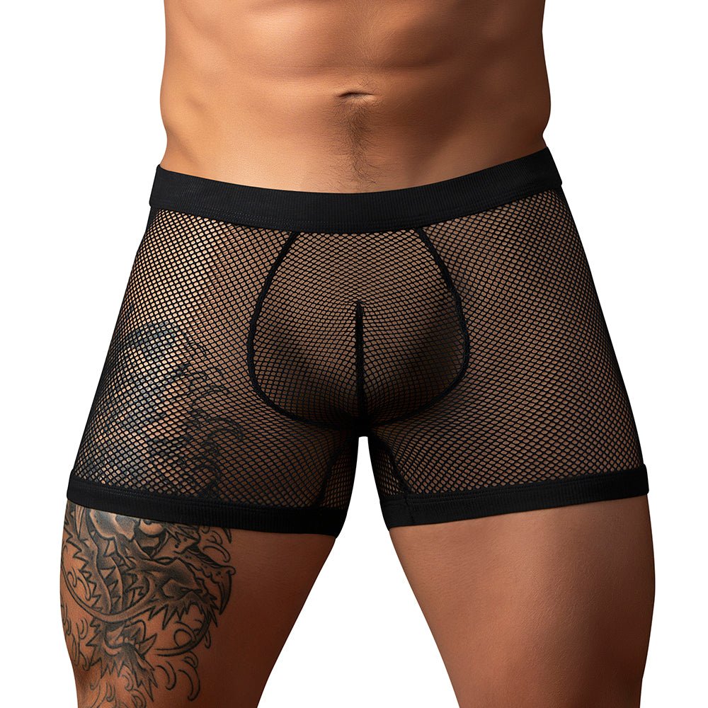male-power-fishnet-20-pch-short-black-xl Male Power Fishnet 2.0 PCH Short Black XL - Image 1