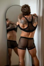 Male Power Fishnet 2.0 Tank Top Black L/XL - Image 3