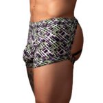 Male Power Gridlock''d Short with Strap Print XL - Image 2
