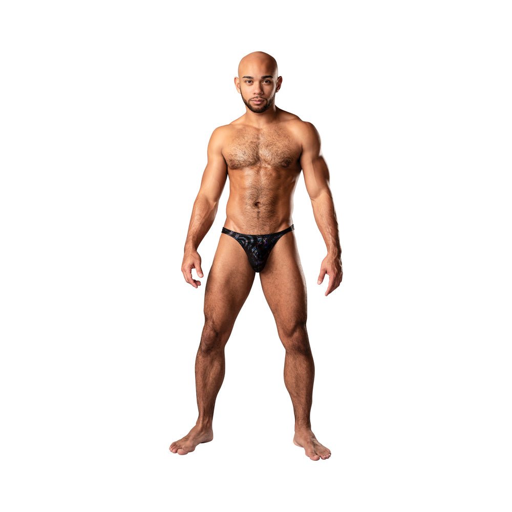 male-power-kaleidickscope-bong-thong-black-sm Male Power KaleiDickscope Bong Thong Black S/M - Image 1
