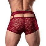 Male Power Lucifer Cutout Short Burgundy XL - Image 3