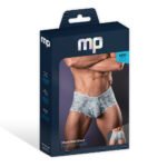 Male Power Marble Mesh Micro Mini Short Silver Blue M - Image 6