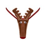 Male Power Novelty Rock Hard Rudy Brown Reindeer G-String – One Size - Image 3