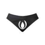 Male Power Open Ended Thong Open Black S/M
