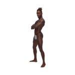 Male Power Sexagon Posing Strap Gray O/S - Image 3