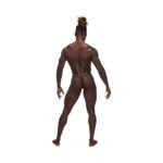 Male Power Sexagon Posing Strap Gray O/S - Image 4