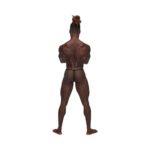 Male Power Sexagon Posing Strap Royal Blue O/S - Image 4