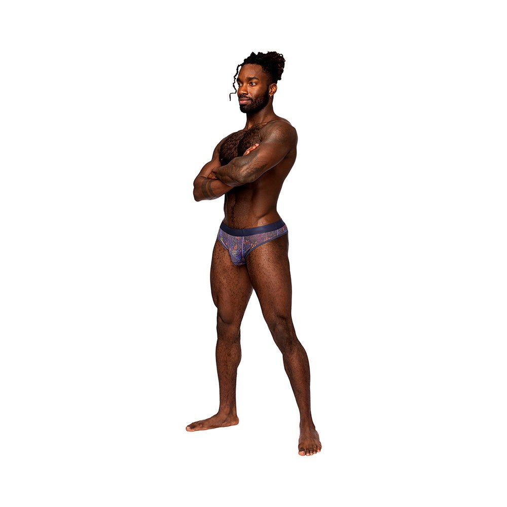male-power-sheer-prints-sheer-thong-spatter-sm Male Power Sheer Prints Sheer Thong Spatter S/M - Image 1