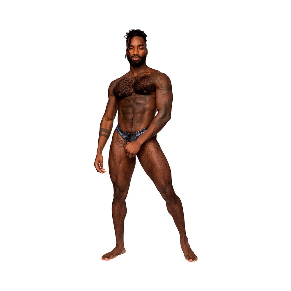 male-power-snaked-power-sock-blackblue-sm Male Power S''naked Power Sock Black/Blue S/M - Image 1