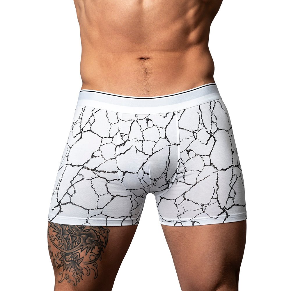 male-power-soo-cumfy-boxer-brief-blackwhite-s Male Power Soo Cumfy Boxer Brief Black/White S - Image 1