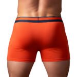 Male Power Soo Cumfy Boxer Brief – Orange, Size L - Image 2