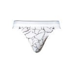 Male Power Soo Cumfy Thong Black/White S/M - Image 3
