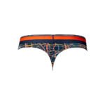 Male Power Soo Cumfy Thong – Navy/Orange, S/M - Image 4