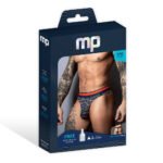Male Power Soo Cumfy Thong – Navy/Orange, S/M - Image 5