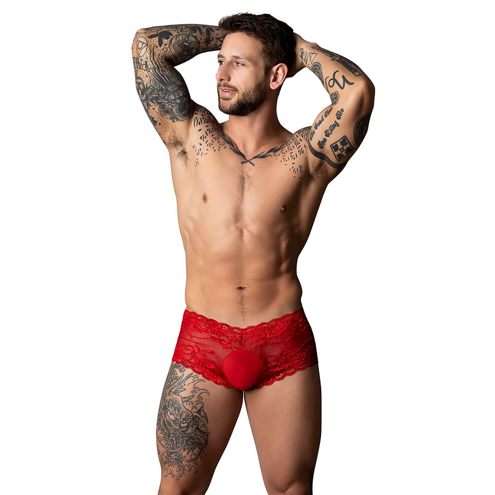 male-power-the-ultimate-duo-crr-mini-short-red-cock-ring-red-xl Male Power The Ultimate Duo CRR Mini Short & Red Cock Ring Red XL - Image 1