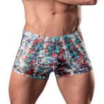 Male Power Your Lace Or Mine Pouch Short Geometric M