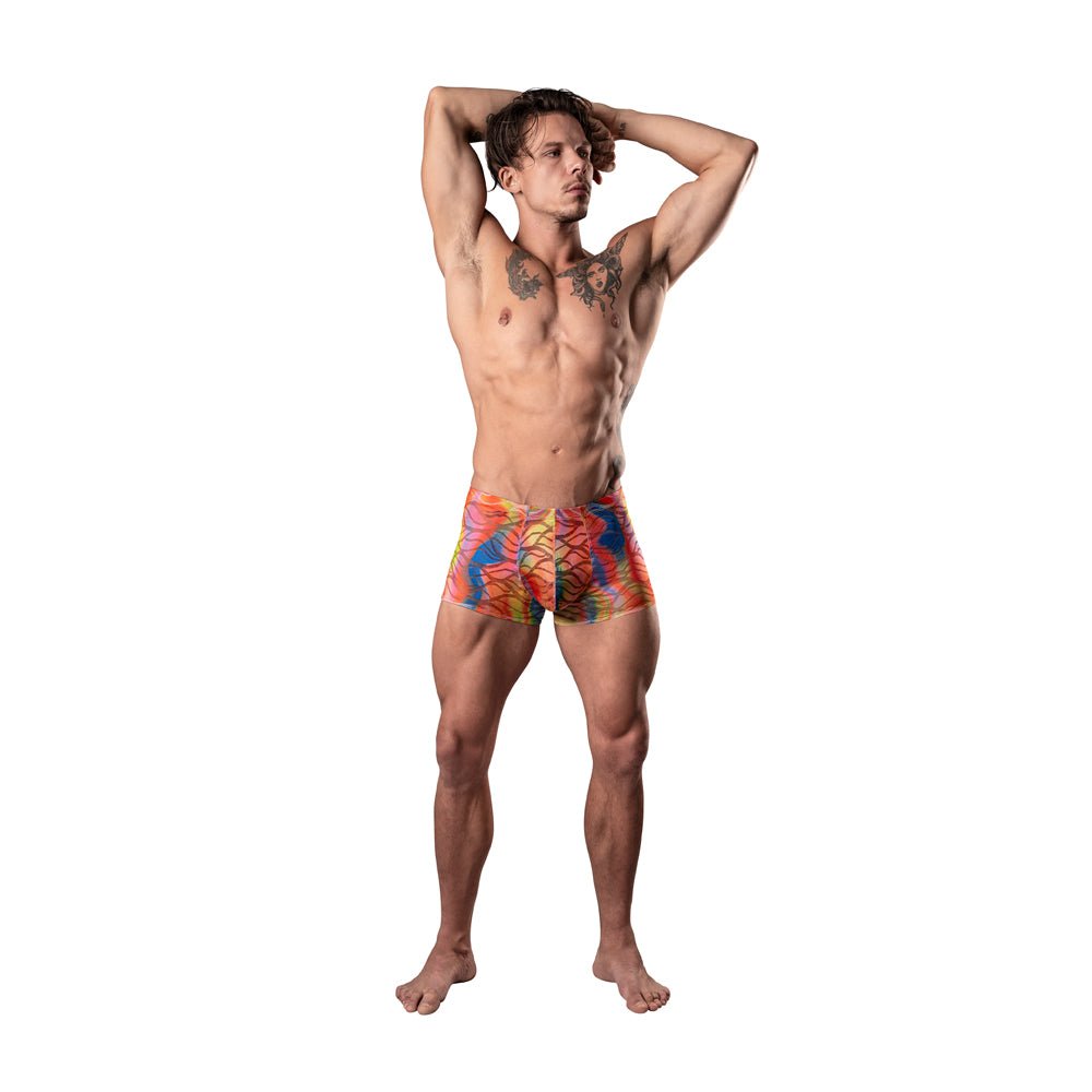 male-power-your-lace-or-mine-pouch-short-multicolor-l Male Power Your Lace Or Mine Pouch Short Multicolor L - Image 1