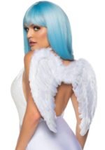 Marabou Trimmed Feather Wings - White - Image 3