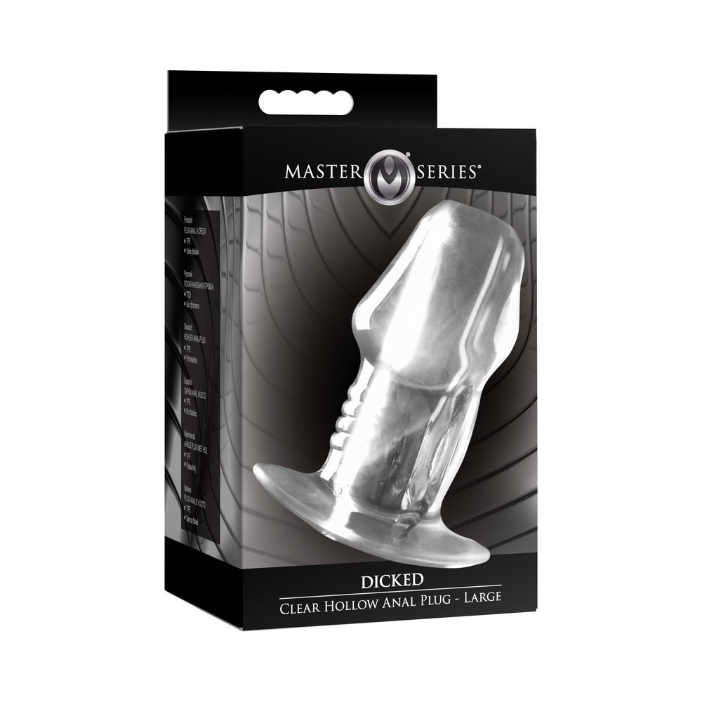 master-series-dicked-clear-hollow-anal-plug-large Master Series Dicked Clear Hollow Anal Plug Large - Image 1