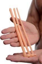 Master Series Dockers Silicone Urethral Sound Set - Flesh - Image 3