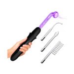 Master Series Elektrawand Rechargeable E-Stim Wand with Attachments Black - Image 3