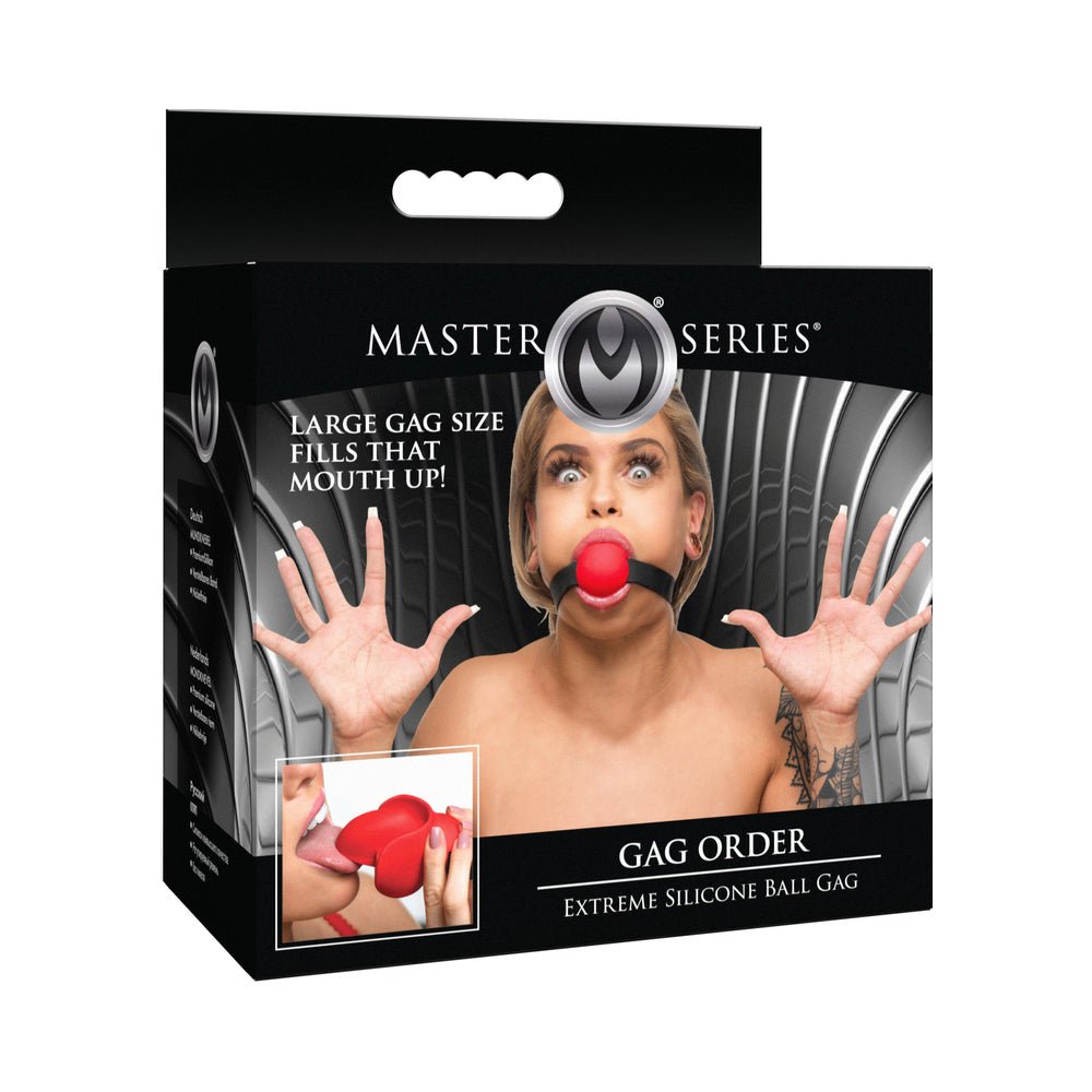 master-series-extreme-silicone-gag-with-locking-strap Master Series Extreme Silicone Gag with Locking Strap - Image 1