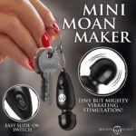 Master Series Thunderstick Mini Vibrating Wand Keychain – Black - Image 3