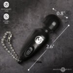 Master Series Thunderstick Mini Vibrating Wand Keychain – Black - Image 5