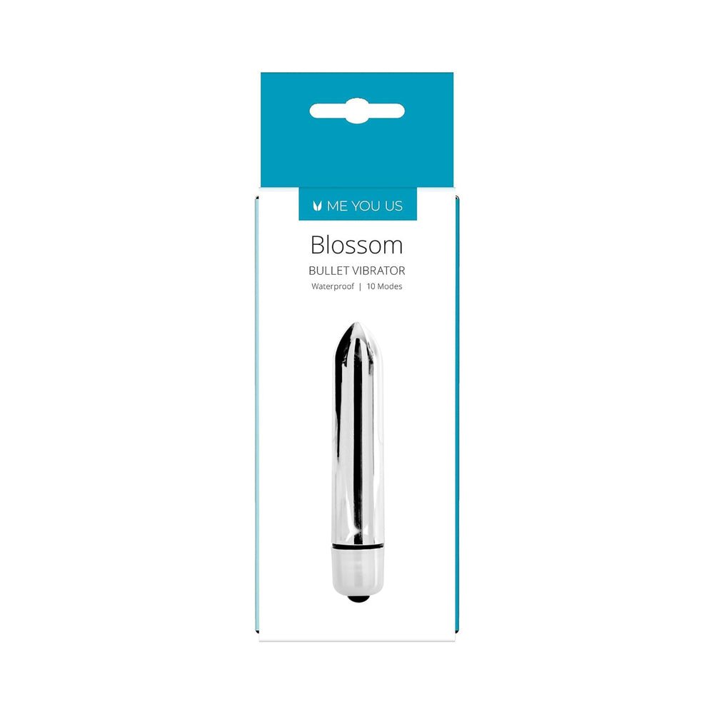 me-you-us-blossom-10-mode-bullet-vibrator-silver Me You Us Blossom 10 Mode Bullet Vibrator Silver - Image 1