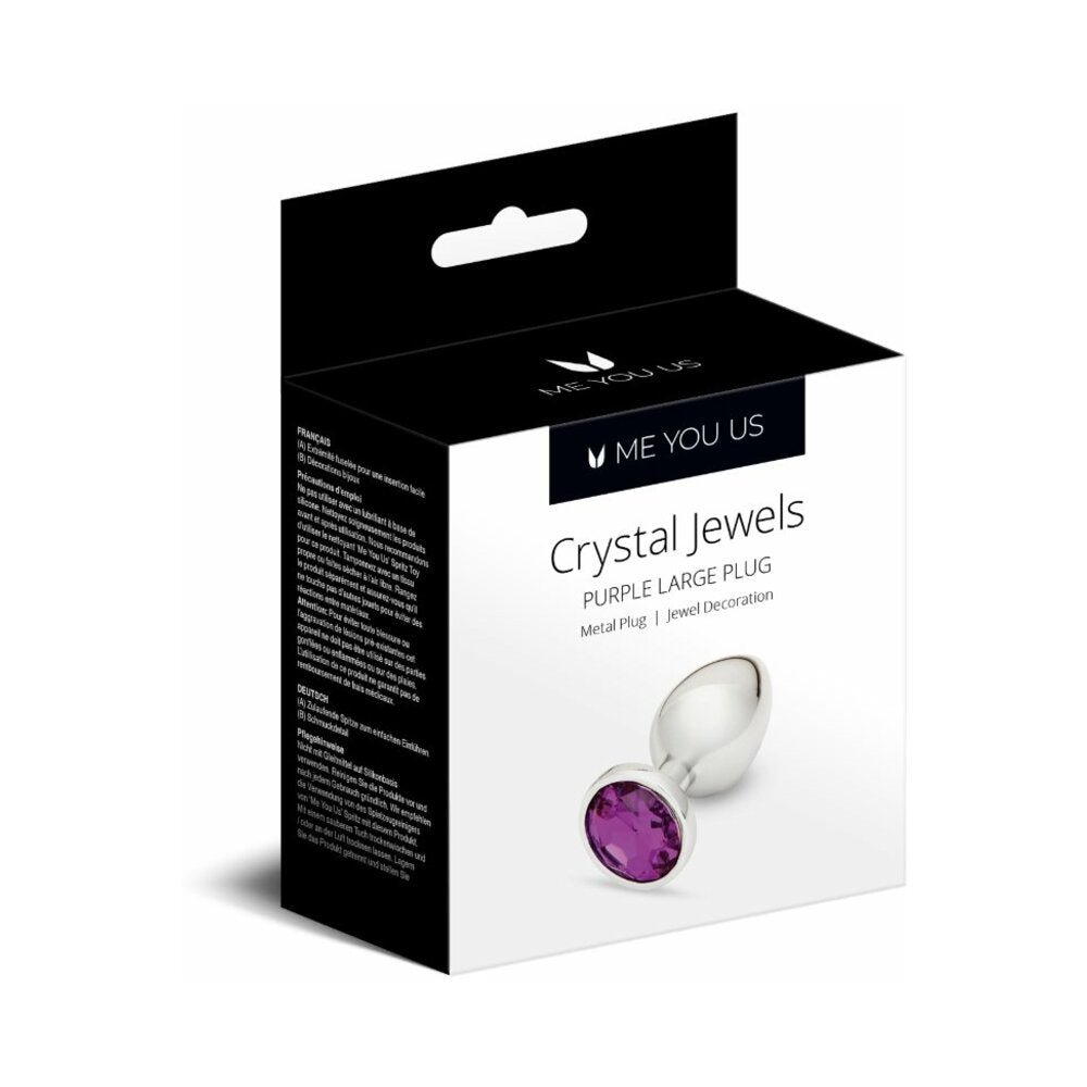 me-you-us-crystal-jewels-metal-plug-purple-large Me You Us Crystal Jewels Metal Plug Purple Large - Image 1